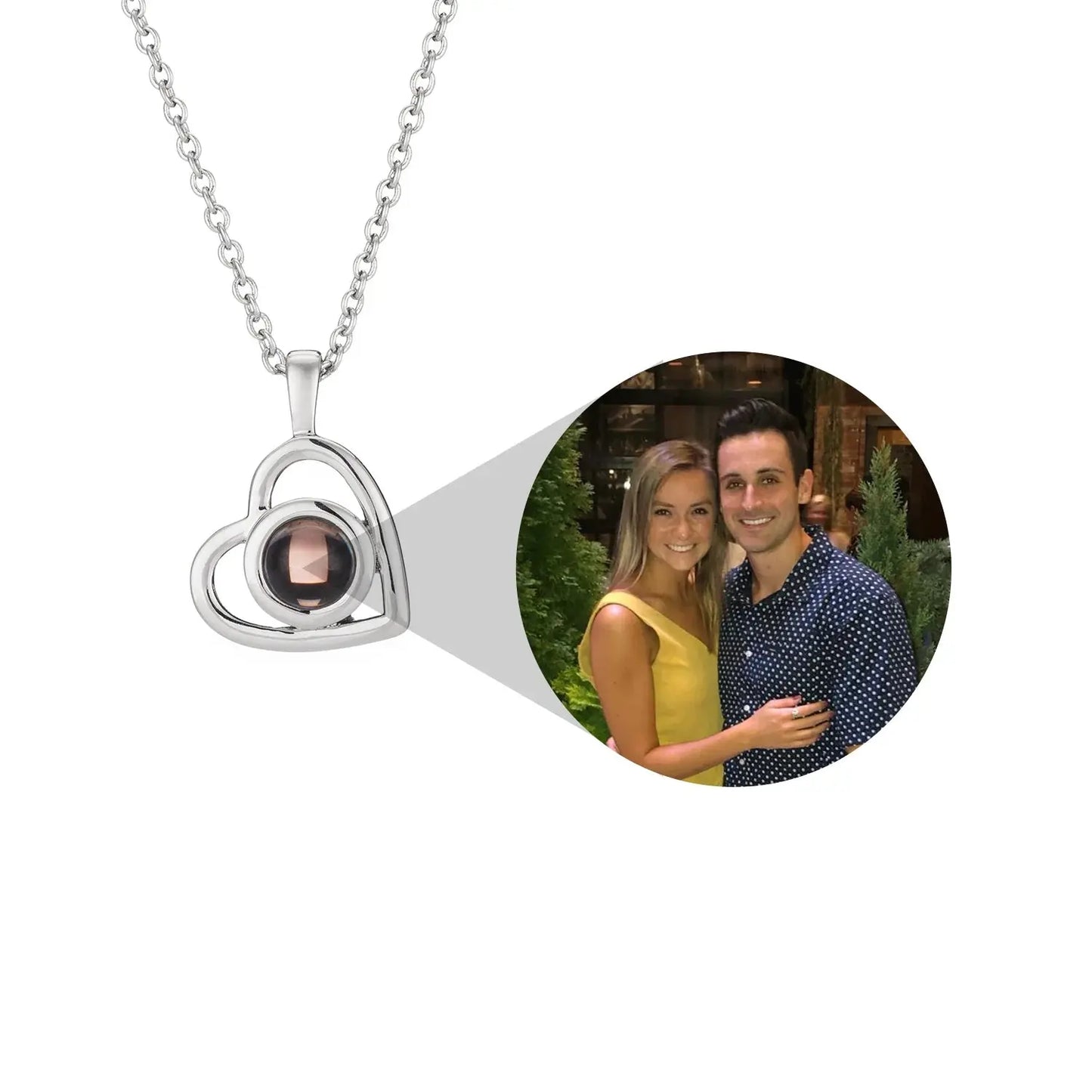 Customized Photo Projection Pendent Necklace LiveProsperous